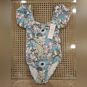 Janie and Jack floral swimsuit 4T - New!
